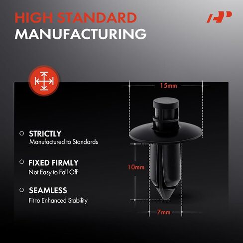 A-Premium 20 PCS Nylon Front & Rear Bumper Car Retainer Fastener Push Pin Clips Compatible with Subaru Outback Forester Impreza Crosstrek Legacy Ascent BRZ BRZ WRX STI XV Crosstrek WRX - for 7mm in Saudi Arabia