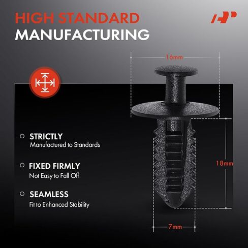 A-Premium 30PCS Plastic Fender Liner Rivet Push Type Clip Retainer Compatible with Mercedes-Benz C230, C240, C250, C280, C300, C32 AMG, C320, C350, C350e, C400, C43 AMG - for 7mm Hole in Saudi Arabia