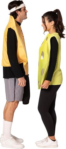 Pickleball Couples Costume Lawn Games Paddle and Ball Game Womens Mens Dress Up Cosplay Party Costumes, Adult One Size in Saudi Arabia
