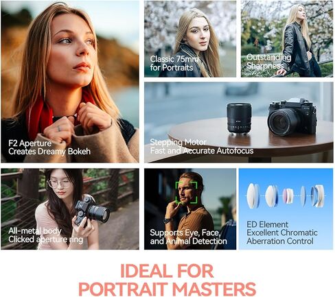 TTArtisan 35mm F1.8 II X-Mount APS-C Auto Focus Large Aperture Lens for Fuji Fujifilm Cameras X-A7 X-H2 X-T10 X-T100 X-T20 X-T200 X-T3 X-T30 X-T30II X-T4 X-T5 X-T50 X-Pro3 X-E2S X-E3 X-E4 X-S10 X-S20 in Kuwait