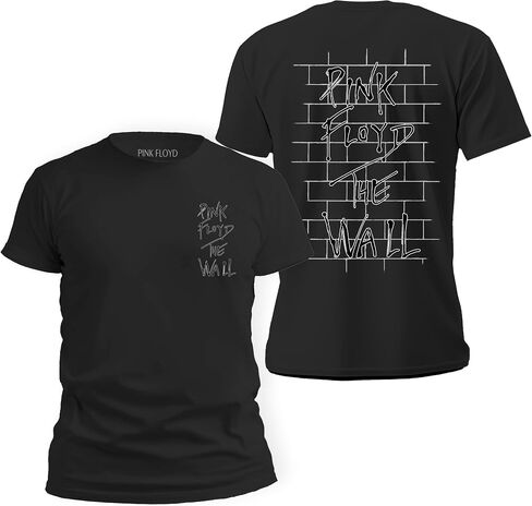 Tstars Pink Floyd The Wall Dark Side of The Moon Rock Band Tee for Men Classic Rock Front and Back T-Shirt in Saudi Arabia
