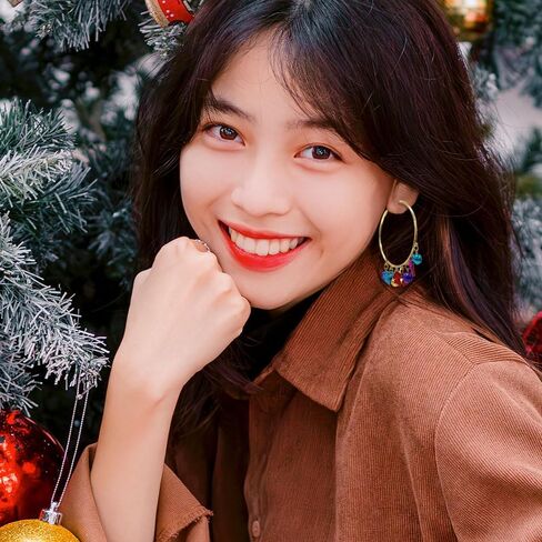 Madison Tyler Christmas Earrings for Women | Xmas Earrings for Women Dangling | Cute Holiday Santa Bow Angel Light Bulb Reindeer Cat Dog Drop Earrings Jewelry Hypoallergenic in Saudi Arabia
