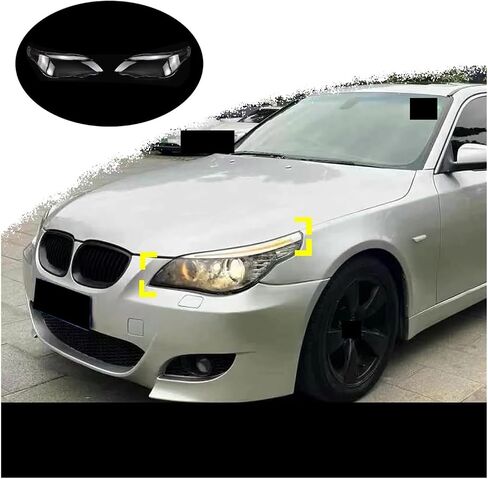 Compatible For BMW 5-Series E60 2004 2005 2006 2007 2008 2009 2010 Front Headlight Cover Lens Headlamps Transparent Glass Lampshade Shell(Right) in Saudi Arabia