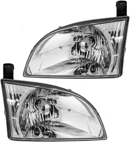 Pair Set Headlight Headlamp Lens Housing for 01-03 for Toyota for Sienna for Van in Saudi Arabia