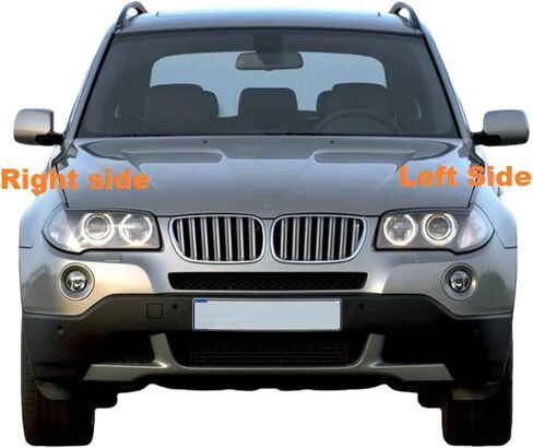 Compatible for BMW X3 E83 2004 2005 2006 2007 2008 2009 2010 Car Headlight Lens Cover Headlamp Glass Lamp Shell Replace Original Lampshade(Right side) in Saudi Arabia