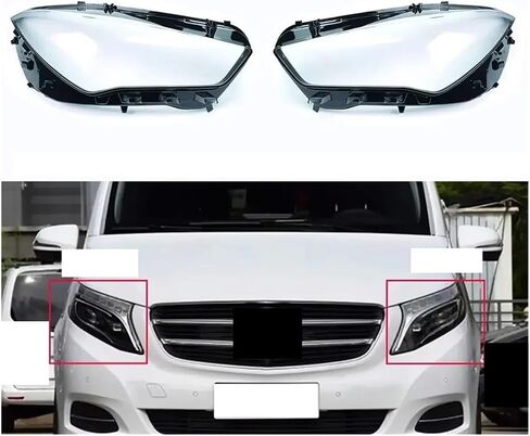 Car Lampshade Lamp Shell Front Headlamp Glass Headlight Cover Compatible For Benz W117 CLA 180 200 220 250 260 2016 2017 2018 2019(1PCS Right) in Saudi Arabia