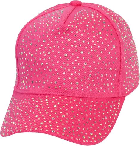 TOP HEADWEAR قبعة نسائية مرصعة بأحجار الراين - قبعة بيسبول بأحجار كريستالية لامعة in Kuwait