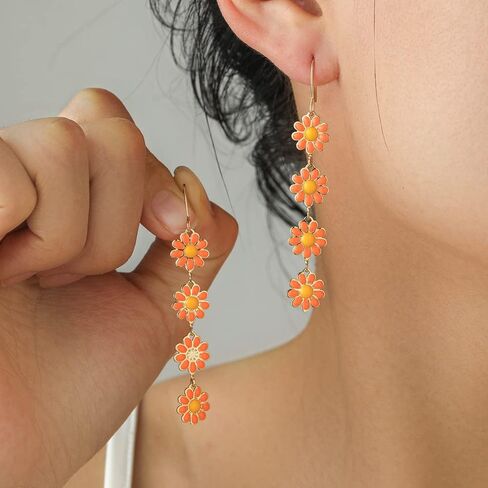Flower Earrings for Women - Sunflower & Daisy Designs for Summer Holidays in Saudi Arabia