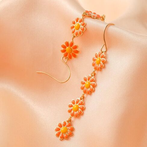 Flower Earrings for Women - Sunflower & Daisy Designs for Summer Holidays in Saudi Arabia
