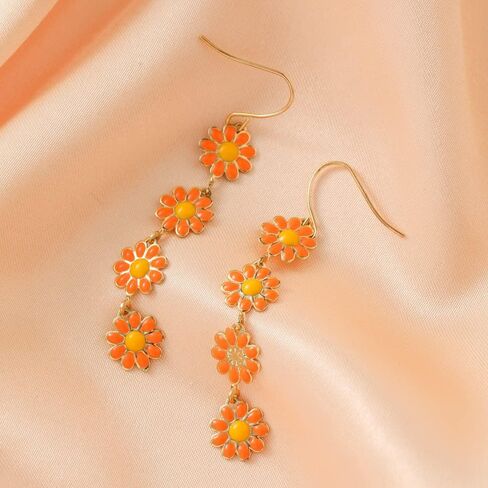 Flower Earrings for Women - Sunflower & Daisy Designs for Summer Holidays in Saudi Arabia