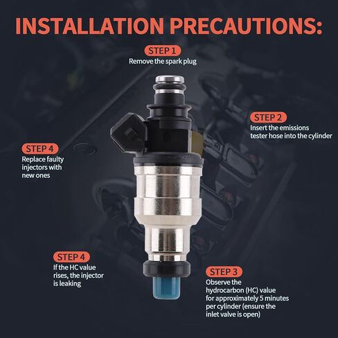 Fuel Injectors 750cc Fits for 1990-1996 Integra, 1993-1996 Civic del Sol, 1988-1996 Civic, 1992-1996 Prelude, 1988-1991 CRX Replace Part OEM#GSR R-type H22A H23, 4pcs in Saudi Arabia