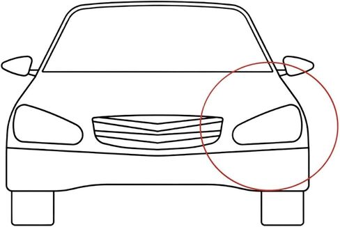 Compatible For Buick Regal/Opel/Insignia 2014 2015 2016 Car Headlight Lens Glass Lampcover Cover Transparent Lampshade Plastic Lens Cover(Right) in Saudi Arabia