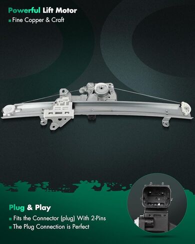 SCITOO Power Window Regulator with Motor fit for 2008 2009 2010 2011 2012 2013 for Jeep Liberty Front Right,Front Left Side 748-576 in Saudi Arabia