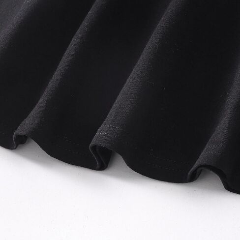 Lysmuch 18M-5T Toddler Girls Frusts Short Sleeve Dresses Peter Pan Collared Dress Solid Solid Puff Playwer in Kuwait