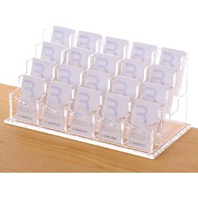 SANRUI Acrylic Business Card Holder for Desk,Vertical Business Card Display Clear Business Card Organizer 2 Tier 8 Slot in Kuwait