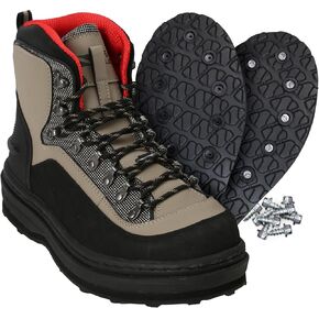 Paramount Outdoors Men's MFBW002-DJX-11 Slate Felt Wading Boot, Tan/Blk, 11 in Kuwait