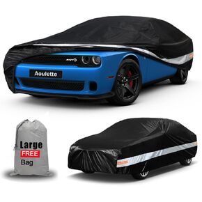 Lightweight Car Cover Waterproof All Weather for Automobiles, Universal Fit Dodge Charger/Challenger, Audi A6/A7/A8, Lexus ES350, Volvo S90, Cadillac Seville etc.(Fit Sedan, 194"-206") in Saudi Arabia