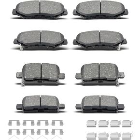 D914 D865 8pcs Ceramic Front Rear Brake Pads With Clips Fit For Honda Pilot 2003 2004 2005 2006 2007 2008 in Saudi Arabia