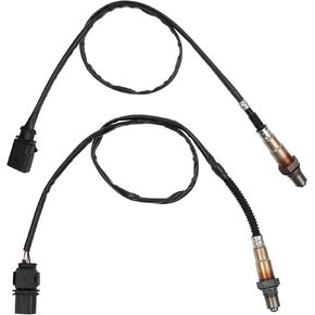 مستشعر Dasbecan O2 متوافق مع 12-14 Volkswagen Beetle/Passat 2.5L، 10-14 Golf 2.5L، 06-09 Rabbit 2.5L، 05-14 Jetta 2.5L، مستشعرات الأكسجين المنبع والمصب يستبدل # 234-4754 234-5102 in Kuwait