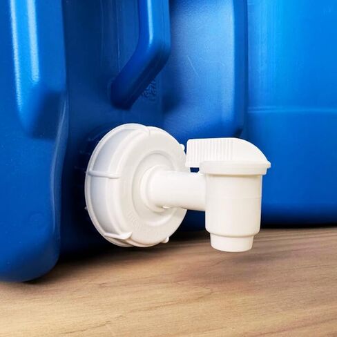 5-Gallon Stackable Water Storage Containers, w/Lids + Spigot, Easy Fill, Survial Supply, Emergency Water Storage for Camping and Disaster Preparedness, RV, Camping, 20 Gallon in Saudi Arabia