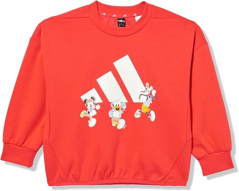 adidas Kids x Disney Mickey Mouse Sweatshirt, Bright Red/Better Scarlet/Black in Saudi Arabia