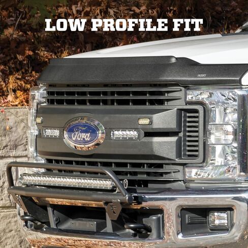 Husky Liners Aeroskin II Hood Protector | Fits 2005-2020 Nissan Frontier | Low Profile Deflector/Bug Shield - 1 pc., Textured Black | 2830032 in Saudi Arabia