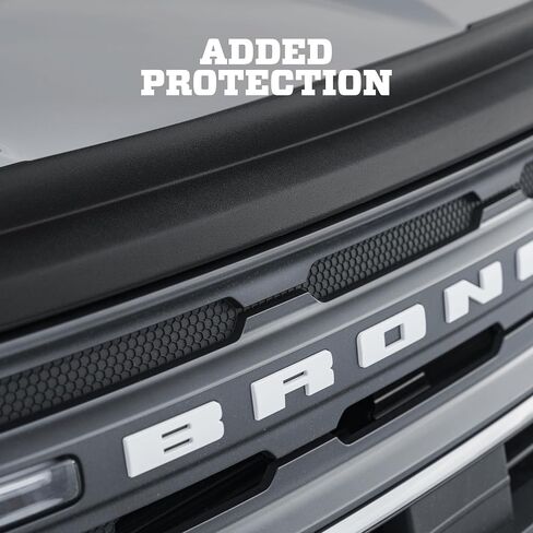 Husky Liners Aeroskin II Hood Protector | Fits 2005-2020 Nissan Frontier | Low Profile Deflector/Bug Shield - 1 pc., Textured Black | 2830032 in Saudi Arabia