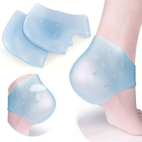 1 Pair Crack-Defending Heel Cover,Breathable and Comfortable Shoe Inserts with Heel Grips and Heel Cushion for Men and Women,Premium Protective Heel Pads,Blue in Saudi Arabia