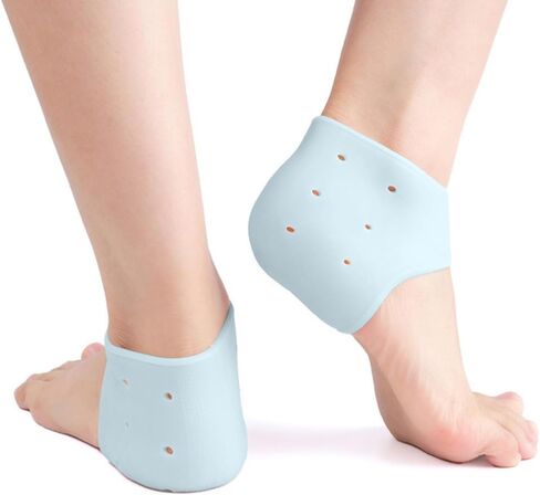 1 Pair Crack-Defending Heel Cover,Breathable and Comfortable Shoe Inserts with Heel Grips and Heel Cushion for Men and Women,Premium Protective Heel Pads,Blue in Saudi Arabia