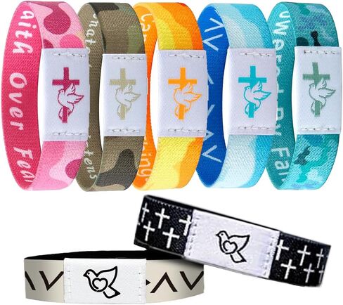 7pcs The Original Bible Verse Bracelets Wearable Daily Bible Verse Bracelet With NFC Personalized Daily Inspiration For Christmas, Valentine's Day, New Year Gifts in Saudi Arabia