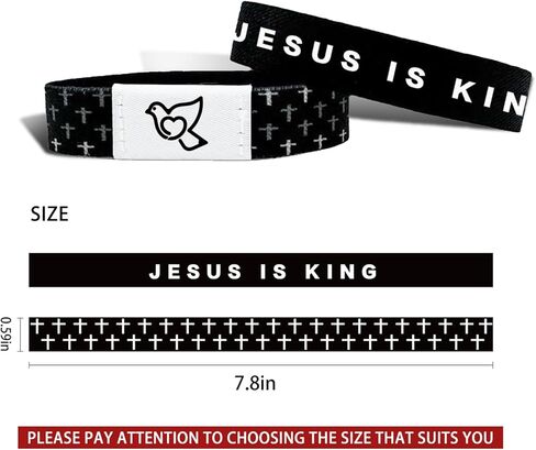 7pcs The Original Bible Verse Bracelets Wearable Daily Bible Verse Bracelet With NFC Personalized Daily Inspiration For Christmas, Valentine's Day, New Year Gifts in Saudi Arabia
