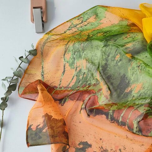 Scarfs for Women Lightweight Scarves Fashion Print Floral Pattern Scarf Shawls in Saudi Arabia
