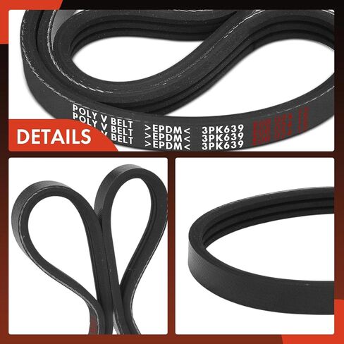 A-Premium Engine Serpentine Drive Belt Compatible with Toyota Corolla 1984-1997, Celica 1990-1997 & Mazda Tribute 2001, 1.6L 1.8L 3.0L in Saudi Arabia