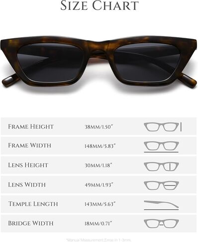 Narrow Square Cat Eye Sunglasses for Women | Retro Vintage-Chic UV400 Driving shades in Saudi Arabia