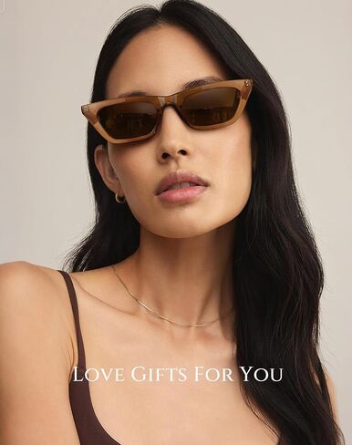 Narrow Square Cat Eye Sunglasses for Women | Retro Vintage-Chic UV400 Driving shades in Saudi Arabia