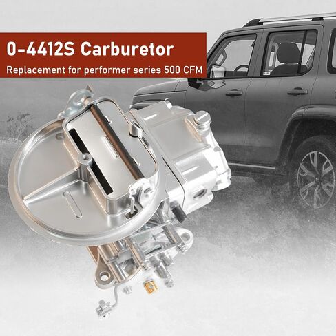 مكربن ​​0-4412S 500 CFM 2 برميل 2300، صمام خانق يدوي متوافق مع Holley 0-4412S - مناسب لـ GMC CJ5 CJ7 F100 in Saudi Arabia