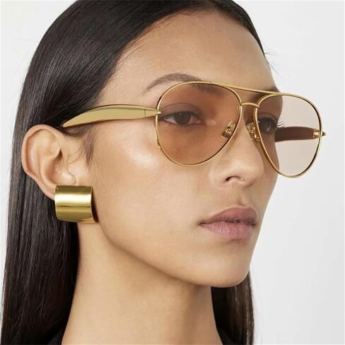 Sunglasses Uv400 Protection | Metal Round Thick Frame | Candy-colored Lens for Outdoor Sports & Driving in Saudi Arabia