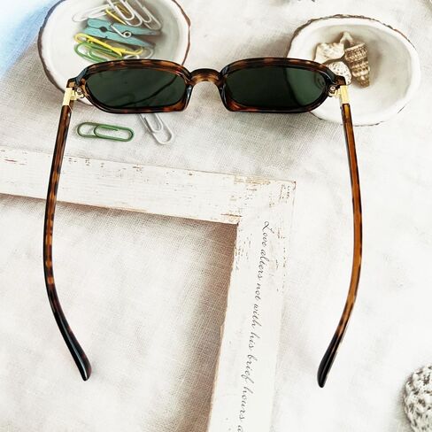 OZPYKAE Small Oval Sunglasses,Retro Narrow Oval Sunglasses for Women Men UV400 Protection Sun glasses in Kuwait