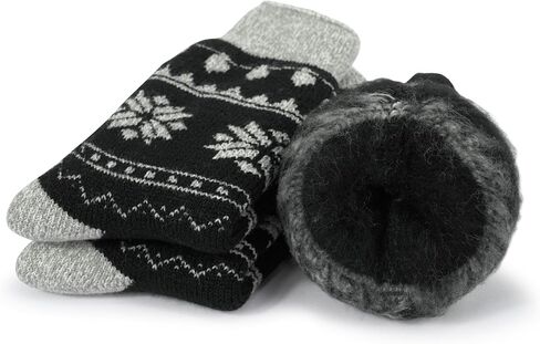 جوارب BomKinta الحرارية النسائية - جورب سميك للشتاء الدافئ - جوارب عيد الميلاد الناعمة المريحة مقاس 5-10 in Kuwait