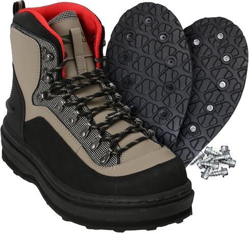 Paramount Outdoors Men's MFBW002-DJX-11 Slate Felt Wading Boot, Tan/Blk, 11 in Kuwait