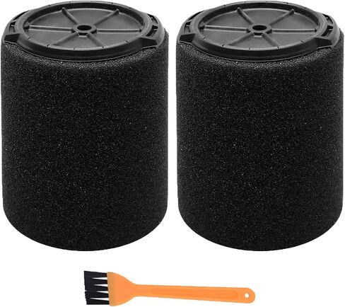 1 Pack VF3700 Filter for Ridgid Shop Vac, Wet Vac Filter Compatible with RIDGID Most 3-4.5 Gallon Shop Vacuums, Wet Application Foam Filter Fit WS0301VA WS0400DE WS14045, with 1 Cleaning Brush in Saudi Arabia