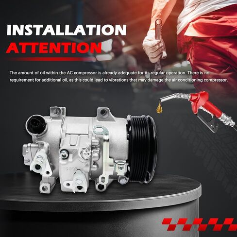 AC Compressor Fit for Corolla 2009-2010 1.8L L4, Matrix 2009-2010, Matrix 2012-2012, xD 2008-2014, A/C Air Conditioning Compressors with Clutch Replace for 8831002370, 8831002450 in Saudi Arabia