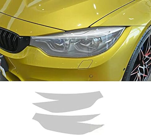 Car Headlight Film for BMW M3 F80 2014-2018 Car Headlight Protective Film Front Light Transparent Blackened Tint Wrap Vinyl Sticker in Saudi Arabia