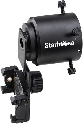 All-Aluminum Scope Camera Adapter – Dual Viewing Smartphone Mount for Wildlife Observation, Stargazing & Nature Photography – Quick, Screw-Free Locking for Easy Setup in Kuwait