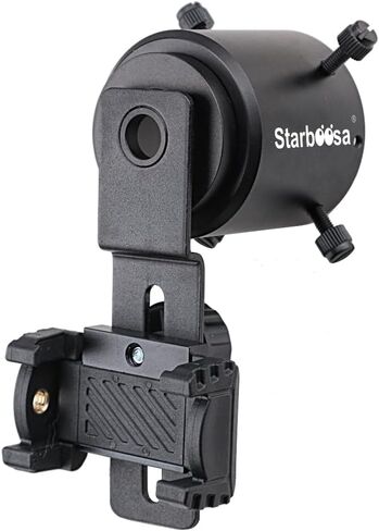 All-Aluminum Scope Camera Adapter – Dual Viewing Smartphone Mount for Wildlife Observation, Stargazing & Nature Photography – Quick, Screw-Free Locking for Easy Setup in Kuwait