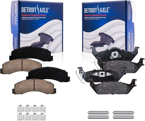 محور ديترويت - وسادات الفرامل لبطانات الفرامل السيراميكية Ford F-150 2010-2011 مع استبدال الأجهزة الأمامية والخلفية in Saudi Arabia
