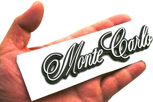 1pc CL LS Script Emblem Badge 3D Nameplate Letter Replacement for 78-86 Monte Carlo Repro 14068812 (Chrome) in Saudi Arabia