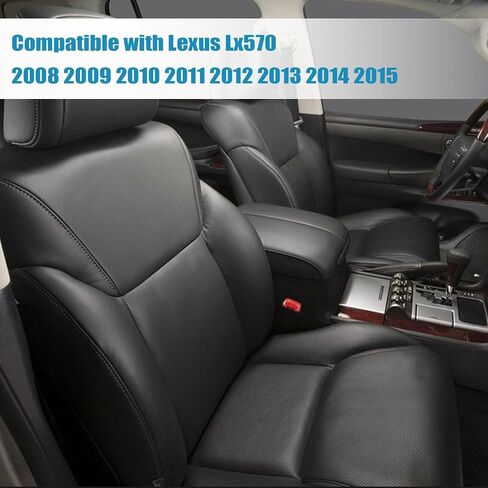 Priprilod غطاء مقعد بديل من الجلد المثقوب باللون البني الفاتح متوافق مع Lexus Lx570 2008 2009 2010 2011 2012 2013 2014 2015 in Saudi Arabia