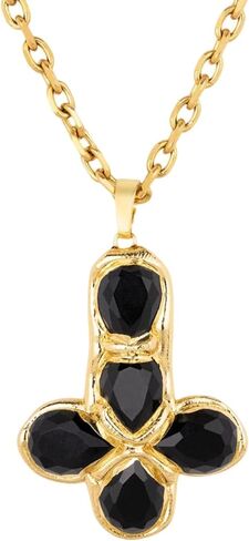 Colorful Cross Zircon Pendant Necklace, Dainty Gold Cross Pendant Necklace, Adjustable Chain Jewelry for Women in Saudi Arabia