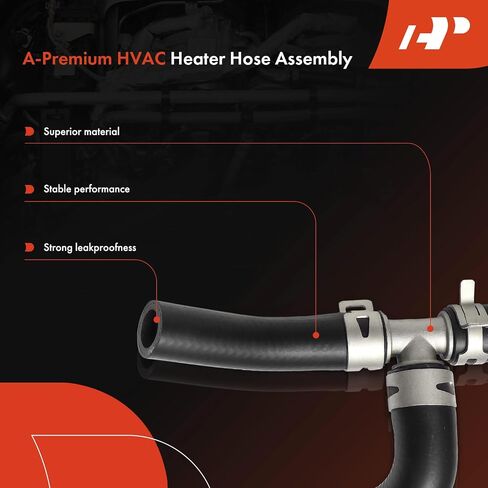 مجموعة خط أنابيب خرطوم تسخين HVAC لمدخل ومخرج A-Premium 2 قطعة متوافقة مع شيفروليه ترافيرس 2009-2017 وجي إم سي أكاديا 2007-2017 وبويك إنكليف 2008-2017، مع مشابك in Saudi Arabia